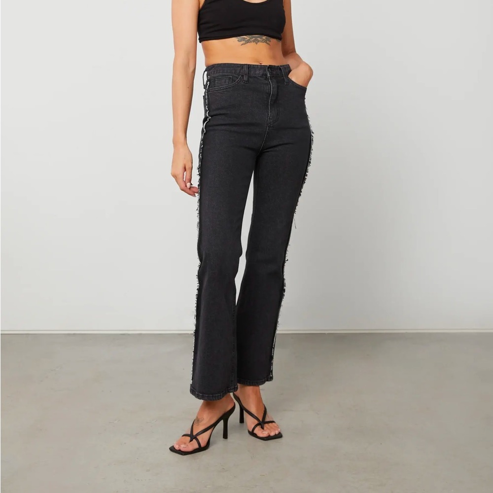 Oak+Fort Bootcut Jeans with Distressed Seams NWT